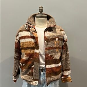 Cozy Multicolor Sherpa Jacket